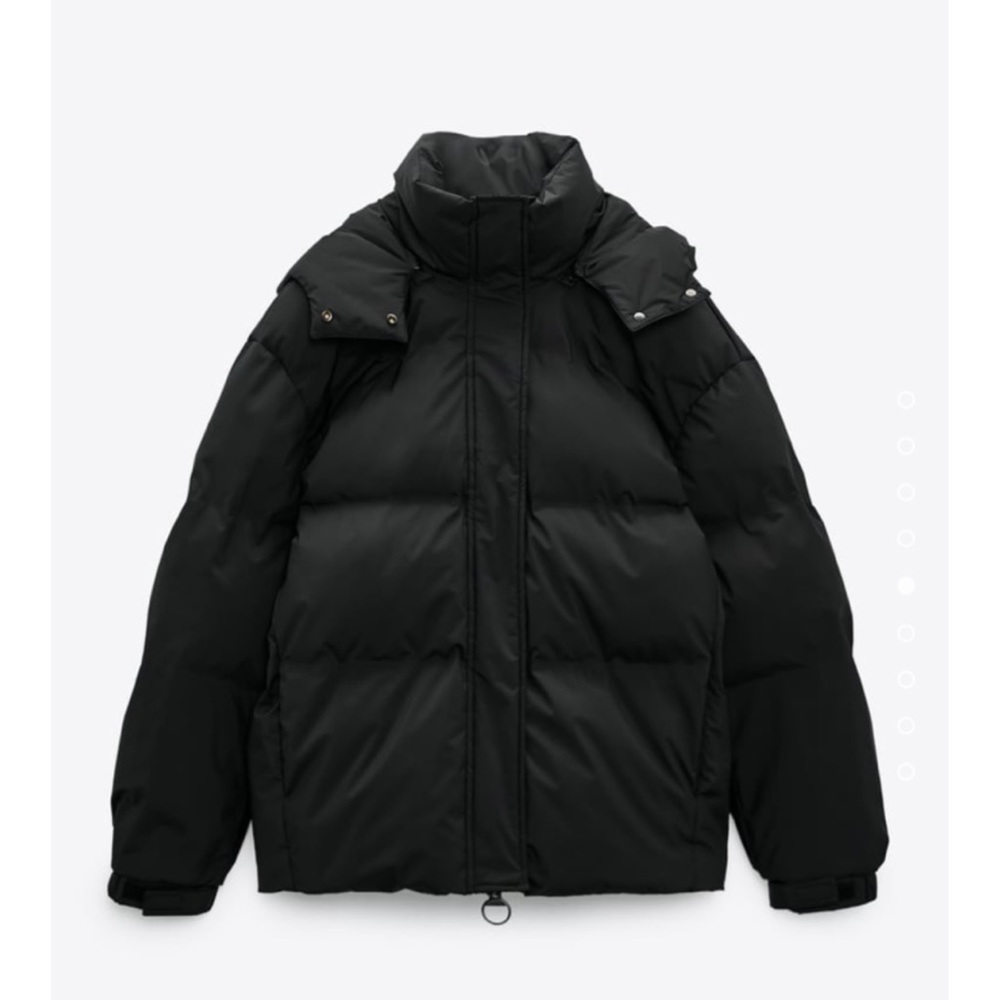 Zara women NWT  Hoodied quilted jacket